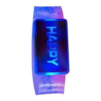 Светящийся браслет Детский подарок Часы со светодиодной вспышкой Силиконовый браслет на запястье Фестивальные Аксессуары