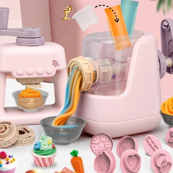 Сделай сам, красочная глиняная машина для макаронных изделий, Детская игрушка для ролевых игр, имитирующая кухню, машина для мороженого, модель костюма для девочки, игрушки в подарок