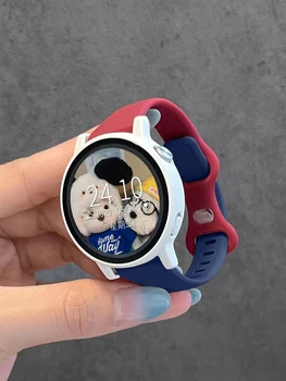 Силиконовый Ремешок для Samsung Galaxy Watch3 41/45 мм 4Classic 5 40/44 мм Active Gear Loop для Huawei Watch GT Huami Amazfit GTR Band