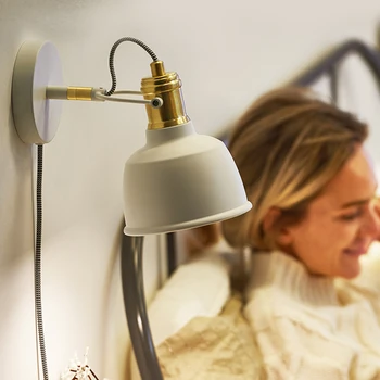 Скандинавский светодиодный настенный светильник Прикроватный декор для гостиной Бра Настенные светильники Простой свет Роскошное настенное освещение для спальни