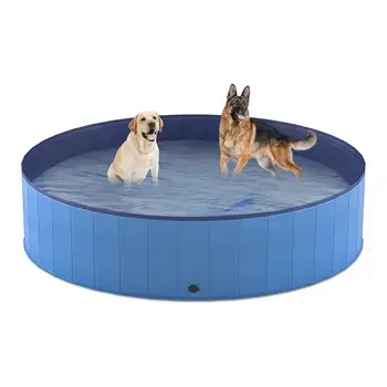 Складной бассейн для собак, Складной бассейн для домашних животных, Герметичный бассейн с противоскользящим дном, Детская песочница для внутреннего и наружного использования, Детский бассейн для детей.