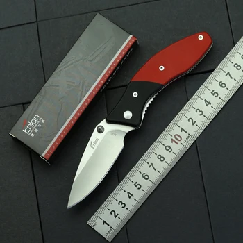 Складной нож Enlan L06 Черный, красный, ручка G10 для приключений на природе, кемпинга, охоты, рыбалки, выживания, портативные карманные ножи, инструменты EDC