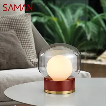 Современная креативная настольная лампа SAMAN LED Настольное освещение Декоративное для дома, гостиной