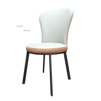 Современные минималистичные обеденные стулья со спинками Скандинавские ресторанные Железные обеденные стулья Кресло для переговоров для отдыха домашняя кухонная мебель