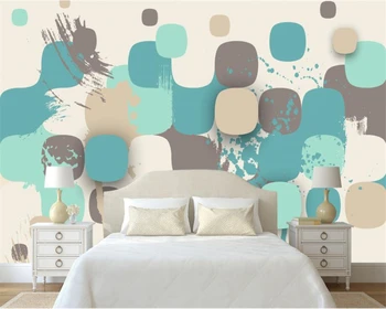 Современный домашний Декор Фреска 3D обои мода абстрактная геометрическая фигура фреска обои papel de parede 3d обои Beibehang