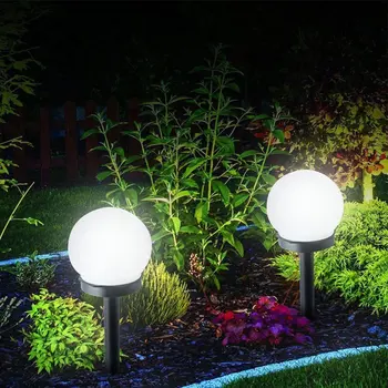 Солнечная светодиодная шаровая лампа, солнечные садовые фонари, водонепроницаемые наружные солнечные шаровые фонари для украшения сада, газона, двора, ландшафта