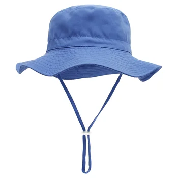 Солнцезащитная шляпа для мальчиков и девочек, дышащая летняя кепка рыбака для пляжа, для детских вещей, детские аксессуары