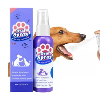 Спрей Для Дыхания Собаки Fresh Breath Dog Dental Spray Освежитель Дыхания Собаки И Чистка Зубов Собаки Для Ухода За Зубами Собаки 30 мл Воды Для Собак