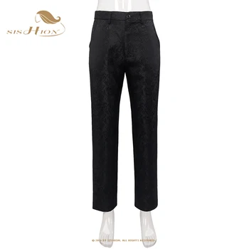 Средневековые мужские брюки SISHION в готическом британском стиле для джентльменов, черные брюки VD3860, однотонная униформа в стиле стимпанк, костюмные брюки