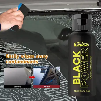 Средство для восстановления черной отделки автомобиля, средство для восстановления пластика автомобиля для придания черного блеска чистящим средствам для автомобиля, восстанавливающее покрытие для полировки пластика и кожи автомобиля