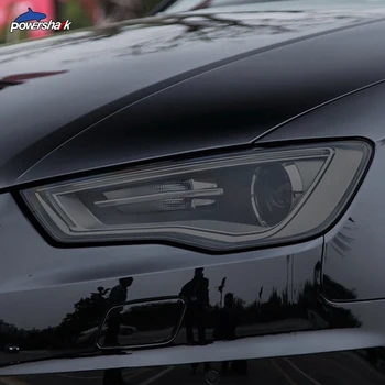 Тонирующая черная защитная пленка для автомобильных фар, прозрачная наклейка из ТПУ для Audi A3 S3 RS3 8V 2013-На аксессуары Sportback