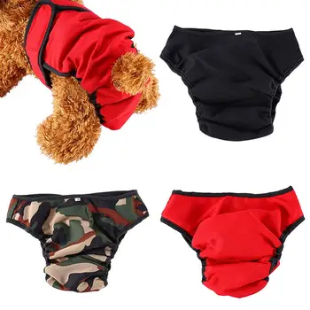 Физиологические штаны для собак, гигиенические моющиеся подгузники, женские трусики для собак, Шорты, нижнее белье, трусы для собак, гигиенические трусики S-XL