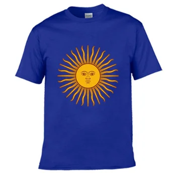 Флаг Аргентины, Высококачественная хлопковая футболка европейского размера с японским комиксом, мужская футболка harajuku, японская мужская одежда