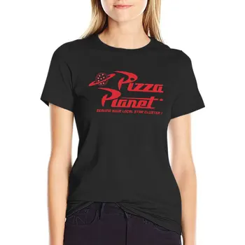 Футболка Pizza Planet, женская одежда с коротким рукавом, женские футболки
