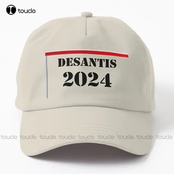 Футболка кампании Desantis Шляпа для папы Desantis 2024 Кепки на заказ Персонализированная Летняя бейсболка Унисекс для взрослых Подростков и молодежи Арт