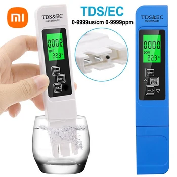 Цифровой тестер качества воды XIAOMI Диапазон измерения TDS EC 0-9990 Многофункциональный измеритель температуры чистоты воды TEMP PPM Tester