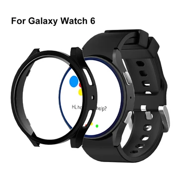 Чехол для Samsung Galaxy Watch 5 6 40 мм 44 мм Протектор экрана из закаленного Стекла PC Бампер Чехол Для Galaxy Watch 6 Classic 47 мм 43 мм