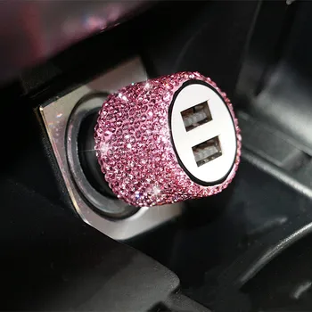 Эксклюзивная креативная наклейка Water Diamond Автомобильный USB-преобразователь для зарядки Автомобильные Аксессуары Для украшения интерьера Aвто