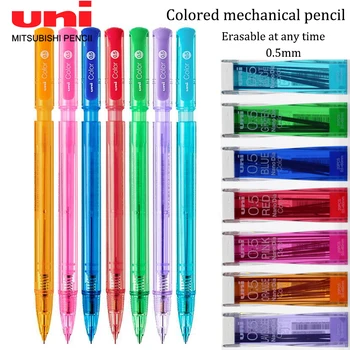 Японский одноцветный механический карандаш со стирающимся грифелем Толщиной 0,5 мм, рисунок ручной росписью, Милые школьные принадлежности, Корейские канцелярские принадлежности