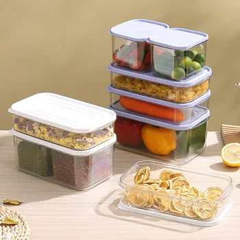 Ящик для хранения в холодильнике, Органайзер для фруктов, овощей, Контейнер для еды, уплотненная свежая коробка с крышкой, Кухонные принадлежности